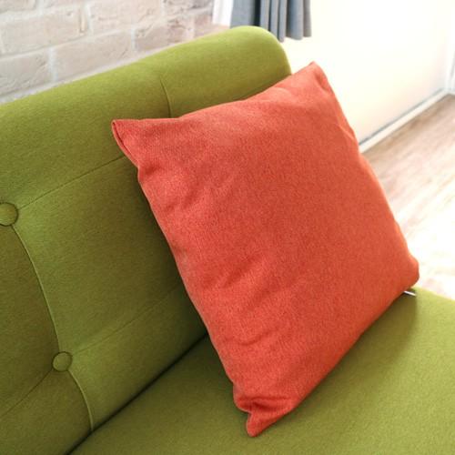 リビングダイニングソファ 2P グリーン 北欧風 2人掛け ファブリック