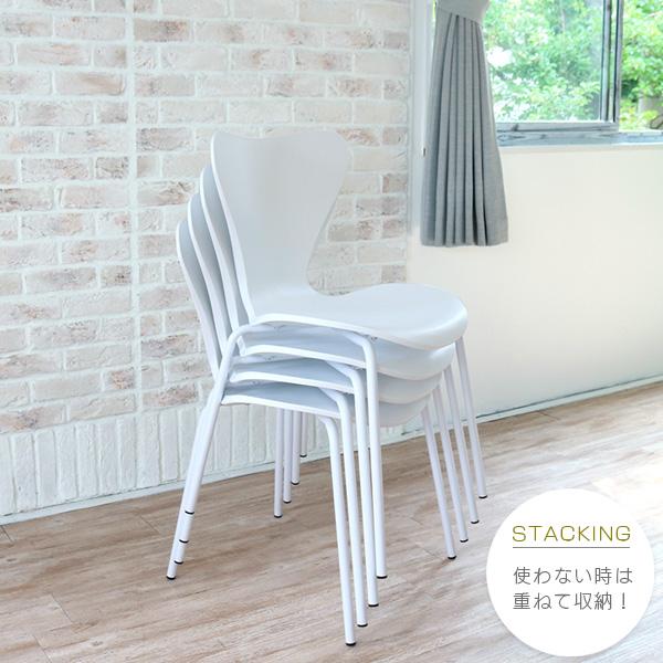 セブンチェア リプロダクト 4脚セット スタッキング ダイニングチェア