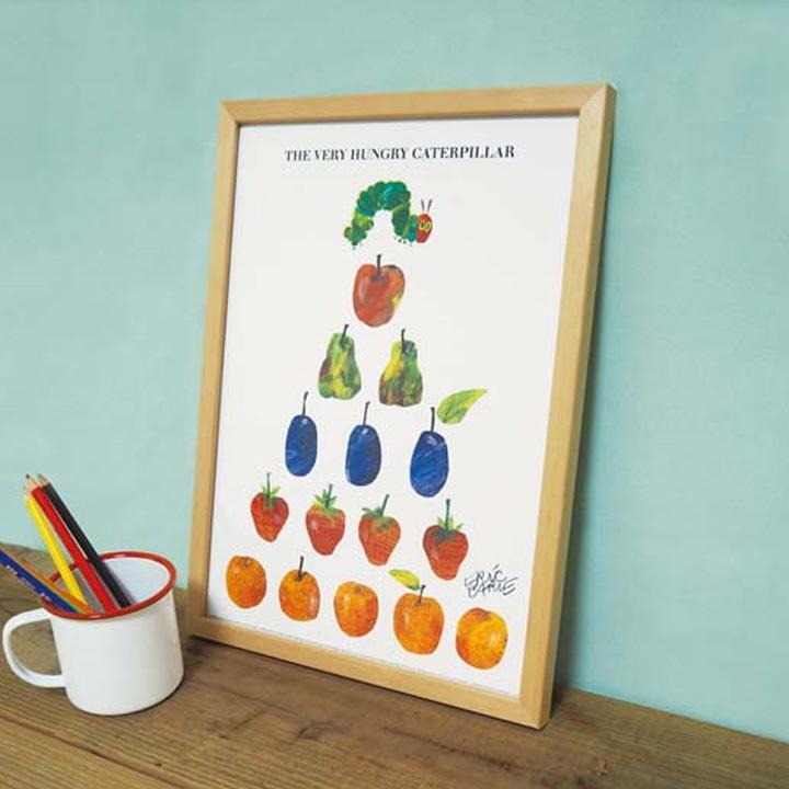 アートパネル エリック・カール Fruits Pyramid はらぺこあおむし