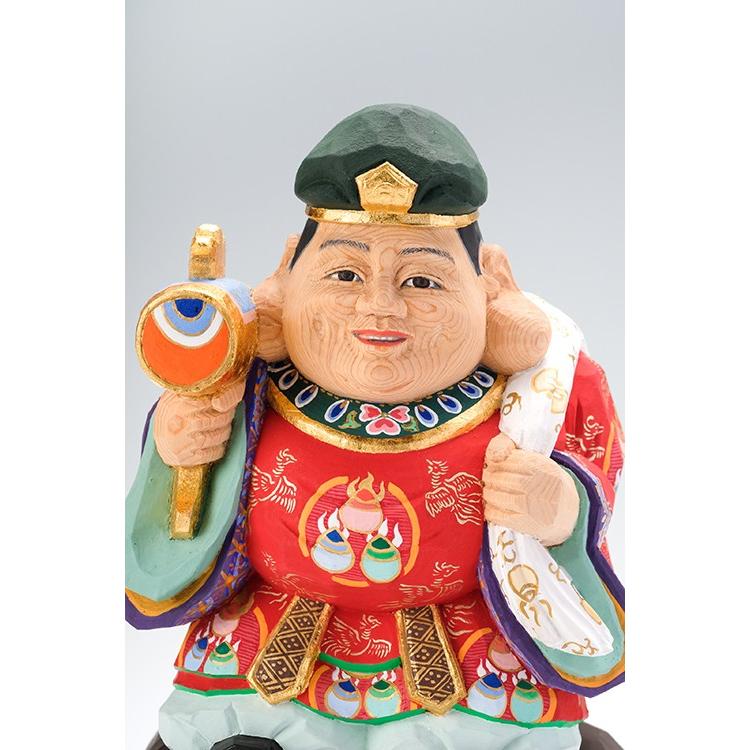 大黒様/奈良一刀彫/桧/木彫人形/大黒天 : 一刀彫高橋勇二 - 通販