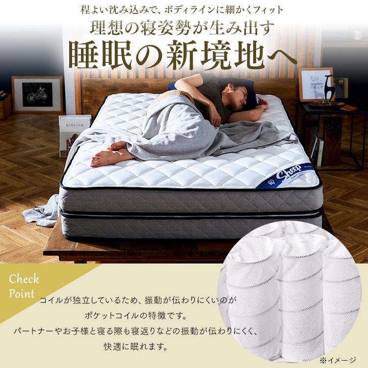 IRIS OHYAMA（アイリスオーヤマ） マットレス ダブル 高反発 硬め 2層