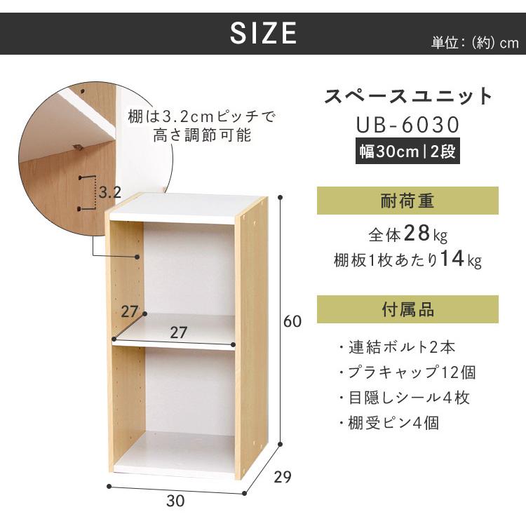 IRIS OHYAMA（アイリスオーヤマ） カラーボックス 2段 収納 スリム