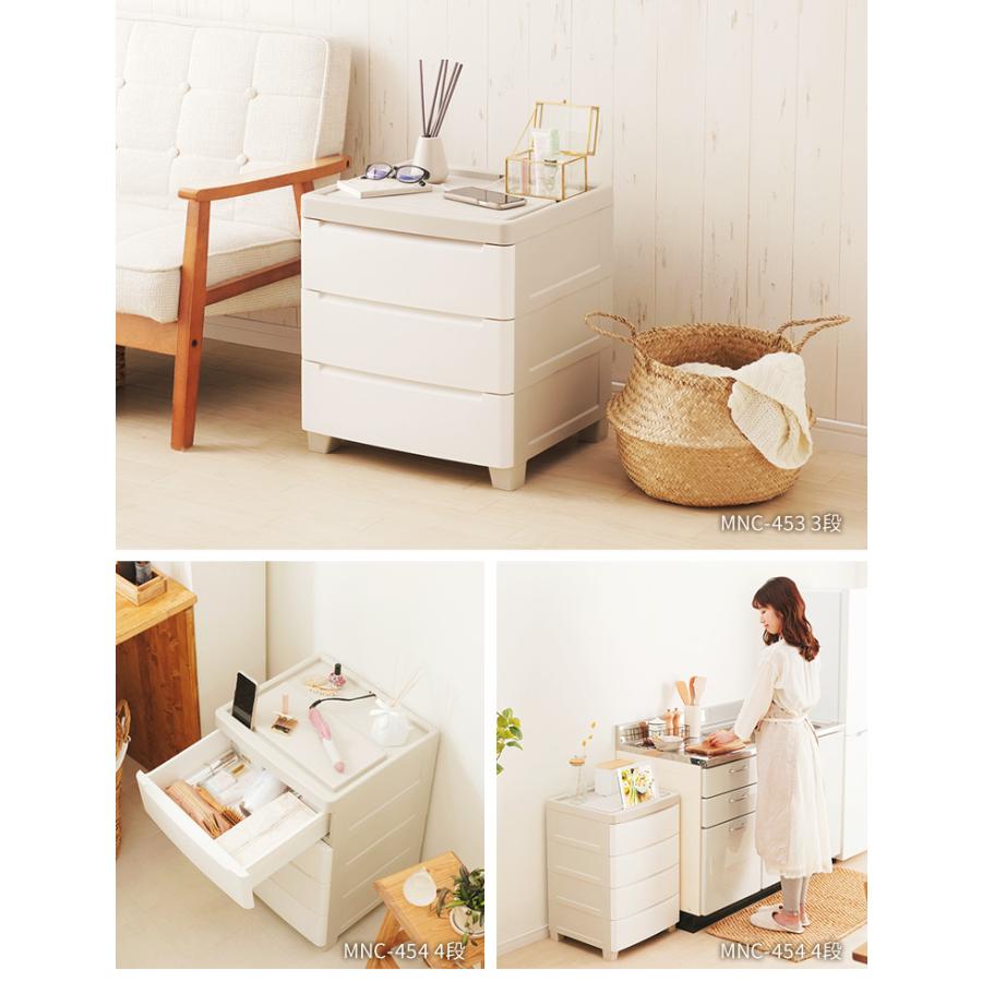 IRIS OHYAMA（アイリスオーヤマ） チェスト 4段 ランドリーチェスト 白