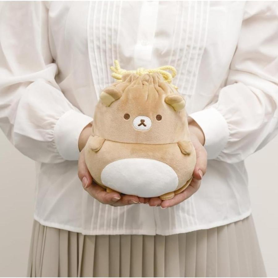 San-X（サンエックス） ぽんぽこきょむぐるみ巾着 リラックマ メール便