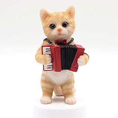 キャットオルゴール 茶トラとアコーディオン イッツアスモールワールド
