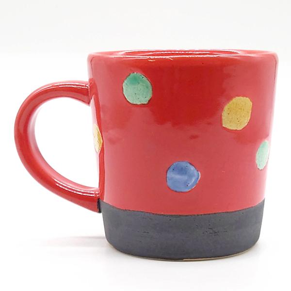 夕立窯 桃色 うさぎ マグカップ 陶器 和食器 焼き物 日本製 手作り