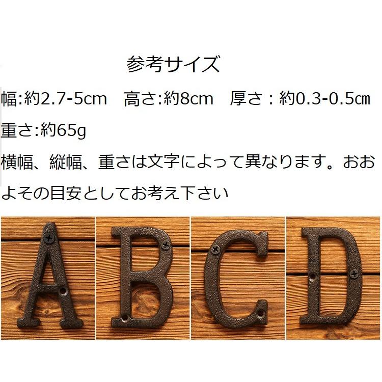 アイアン雑貨 アイアン アルファベット イニシャル Metal Letter 鋳物