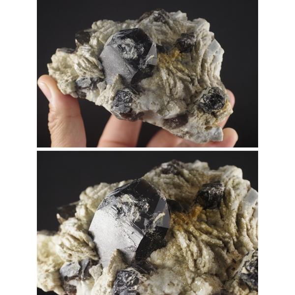 中津川蛭川産 黒水晶入りペグマタイト原石 641g /bc-20 : 天然石