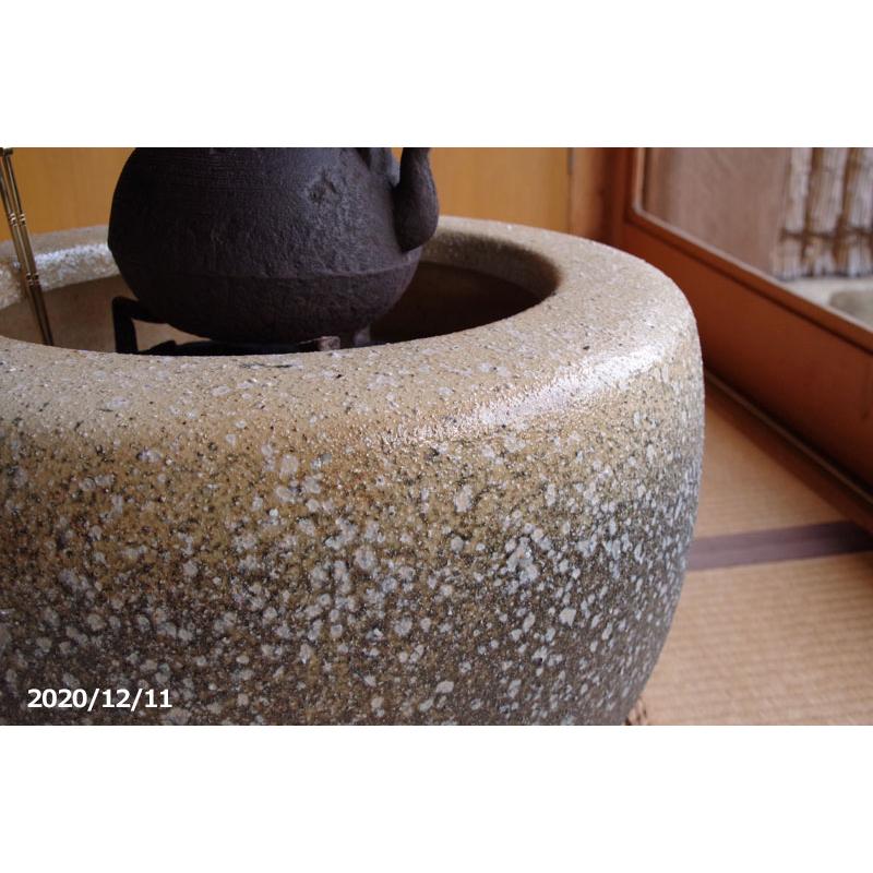 信楽焼 火鉢 白砂 15号（45cm） 【送料無料】【産地直送】 _tanp