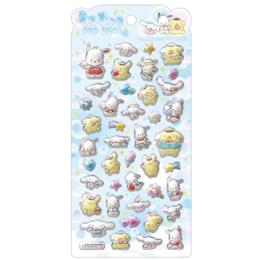 クラ125918 【サンリオキャラクターズ】うるちゅるポップシール
