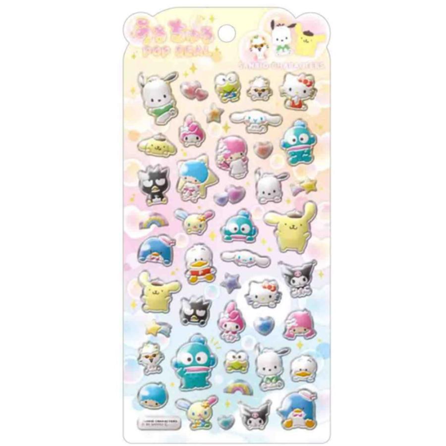 クラ125920 【サンリオキャラクターズ】うるちゅるポップシール