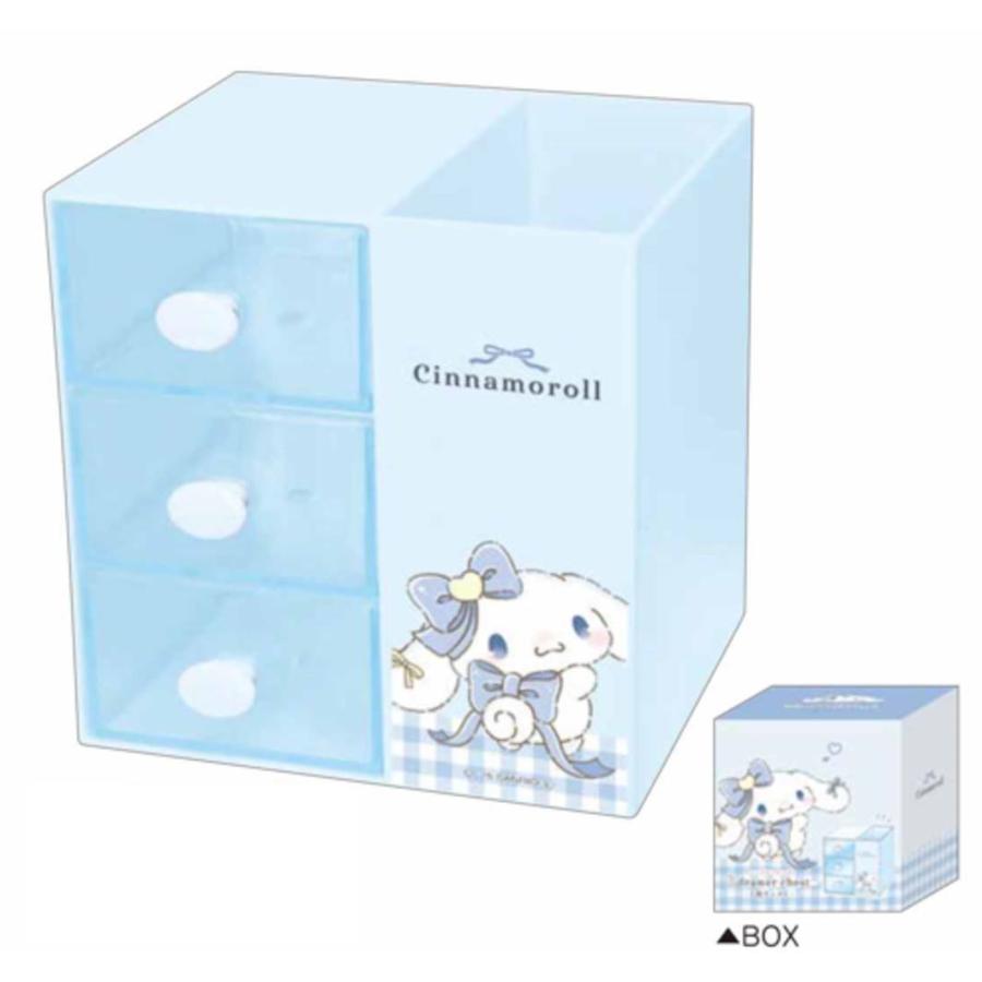 クラ135411 サンリオキャラクターズ ペンスタンド付き3段チェスト