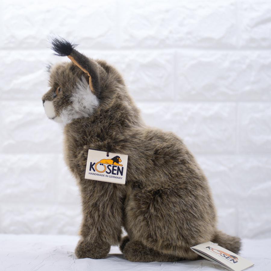 ケーセン ぬいぐるみ Kosen オオヤマネコの子 (座り) 23cm Lynx Cub