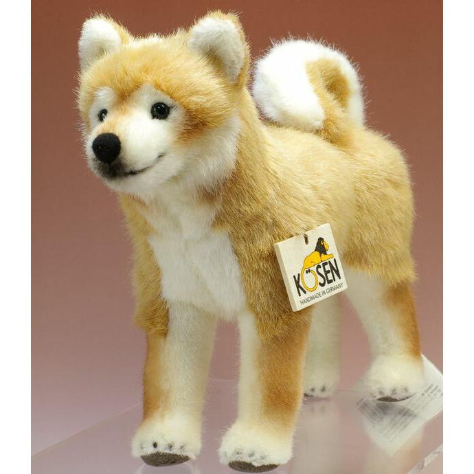 ケーセン ぬいぐるみ Kosen 柴犬 立ち 28cm 赤柴 ドイツ製 リアル 動物