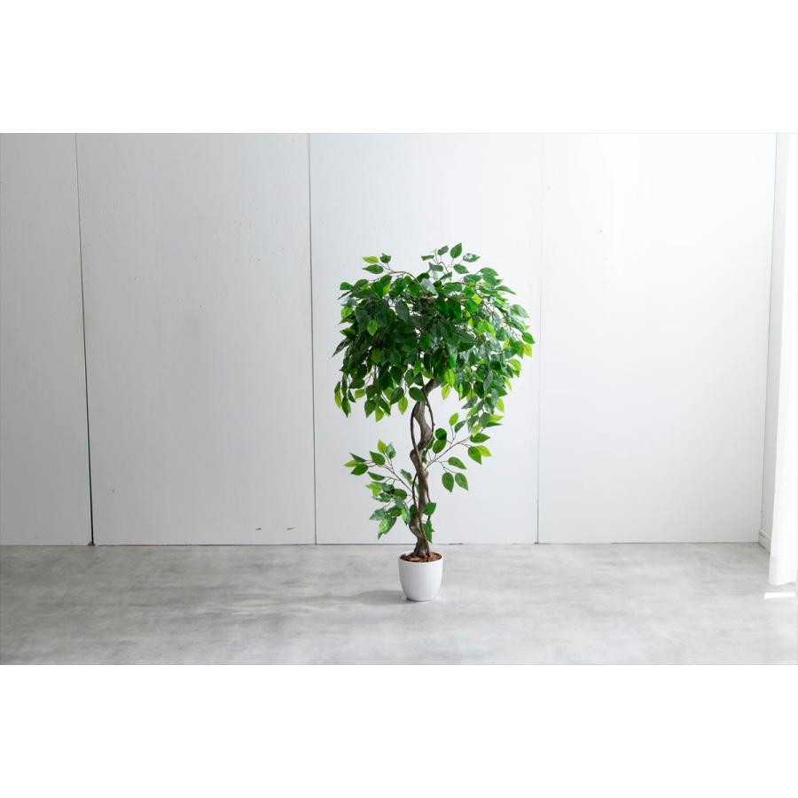 光触媒 人工観葉植物 高さ120cm ベンジャミン フェイクグリーン 水やり