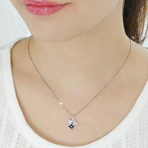 ペンダントトップ サファイア ブルーサファイア ダイヤモンド K18