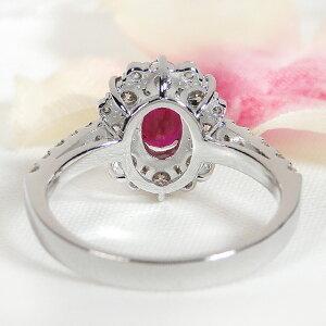 Pt900 ルビー ダイヤモンド リング 指輪 プラチナ 婚約 ダイヤ ダイア
