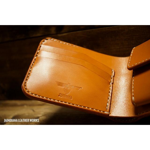 手縫い革財布 ハンドメイド パイソンハーフウォレット ヘビ革財布 蛇革