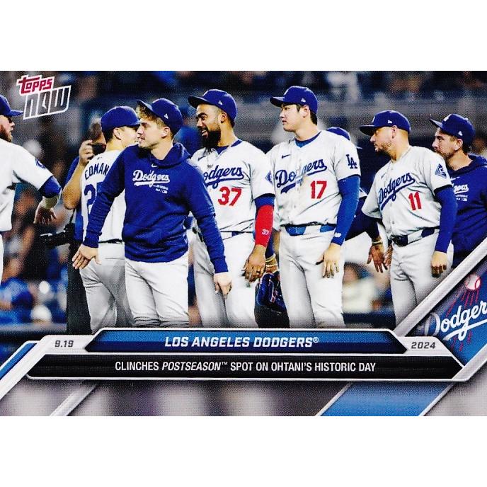 724【ドジャース(大谷翔平)】2024 MLB TOPPS NOW [2024.9.19] 歴史に