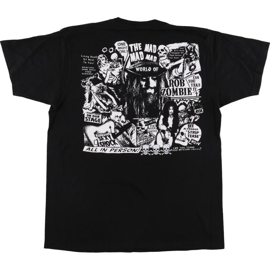 古着 Rob Zombie ロブゾンビ バンドTシャツ バンT メンズL相当
