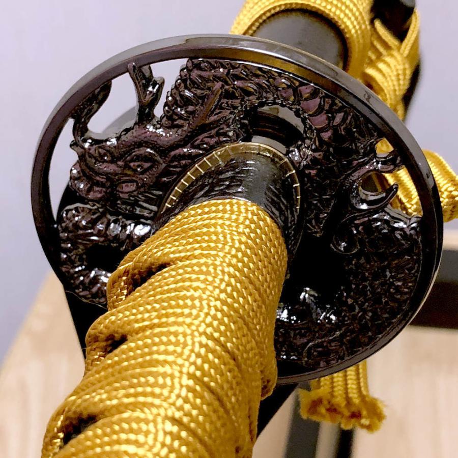 新撰組 近藤勇 小刀 龍鍔 金黒 模造刀 美術刀剣 : 日本のおみやげ専門