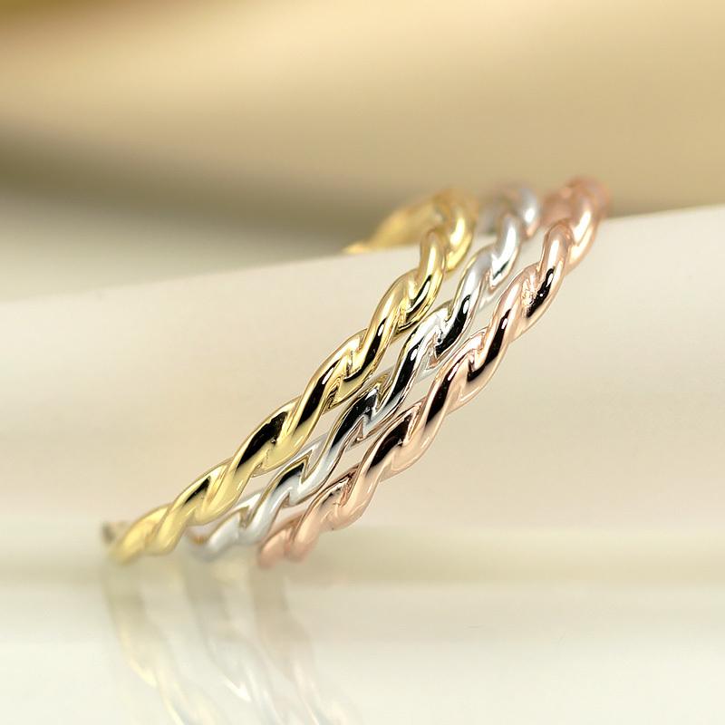 Jeweluce（ジュエルーチェ） K18 地金 リング Twist ツイストデザイン
