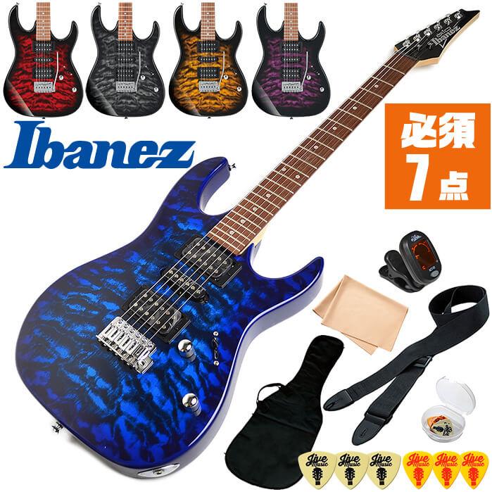 Ibanez（アイバニーズ） エレキギター 初心者セット GRX70QA 入門