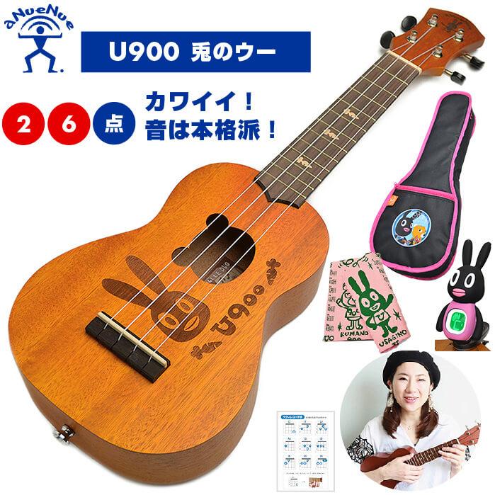 ウクレレ 初心者 セット 入門 2点〜6点 aNueNue aNN-US マホガニー材