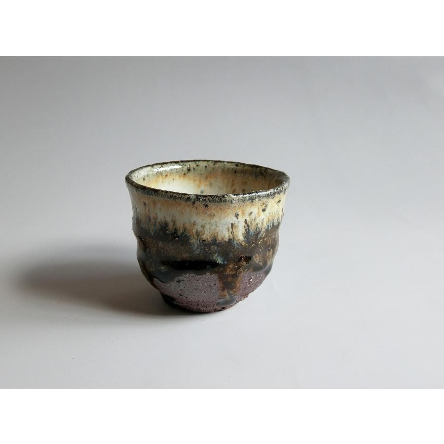 唐津焼中川自然坊窯】中川恭平作 朝鮮唐津ぐい呑(箱付） : 唐津焼中川