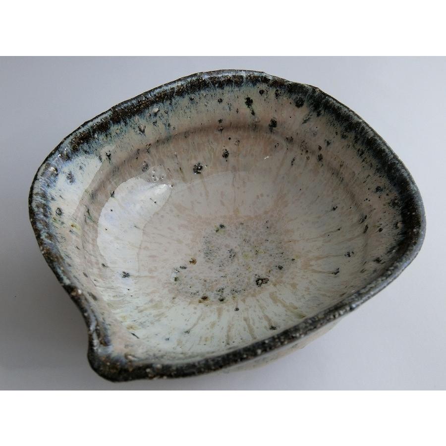 唐津焼中川自然坊窯】中川恭平作 斑唐津片口向付 三客 : 唐津焼中川