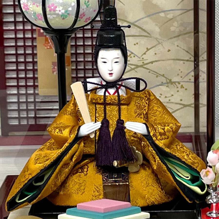 雛人形 久月 ひな人形 親王飾り ガラスケース コンパクト ケース飾り