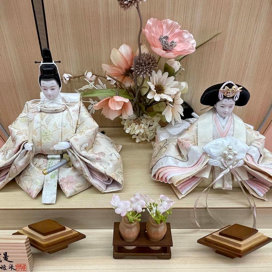 雛人形 コンパクト おしゃれ お祝い ひな人形 ケース飾り 親王飾り