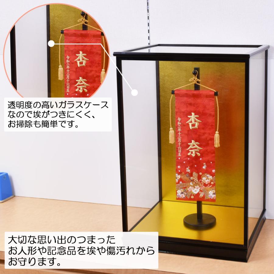 人形ケース ガラス人形ケース 幅 間口40奥行35高60cm(ガラス寸法）内