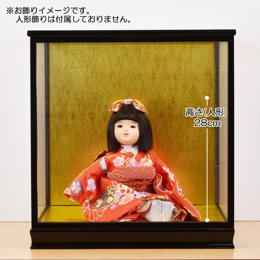 人形ケース ガラス人形ケース 幅 間口40奥行35高40cm(ガラス寸法）内