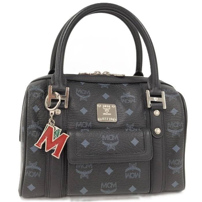 MCM（エムシーエム） ミニボストンバッグ ヴィセトス ブラック レザー