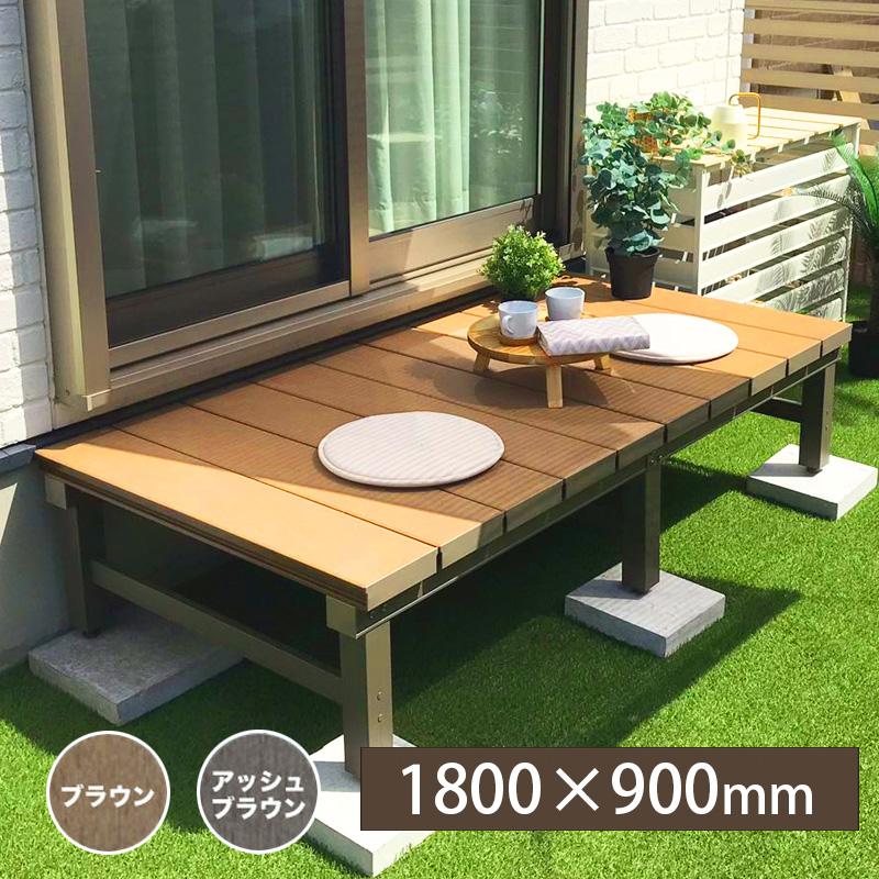 JJ PROHOME 人工木 アルミ DX デッキ T5型 1890【180×90cm】 DIY