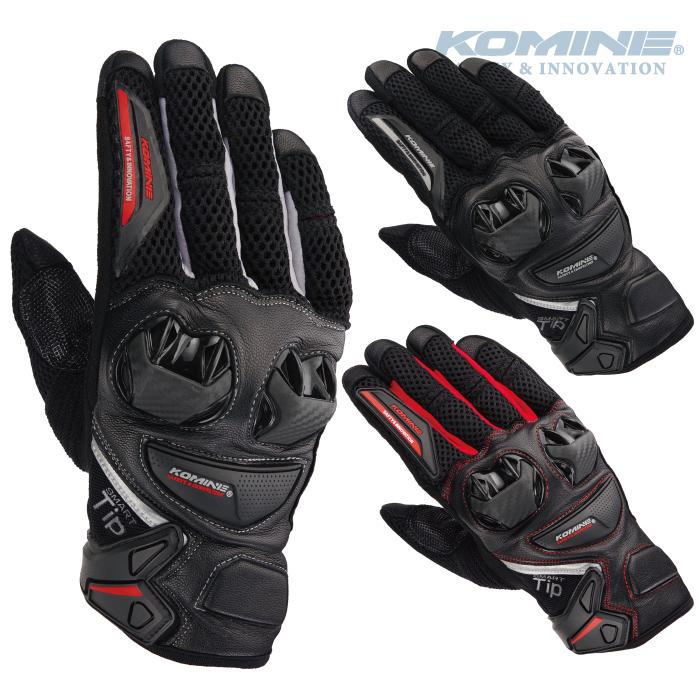 コミネ（Komine） GK-234 プロテクトレザーメッシュグローブ KOMINE 06