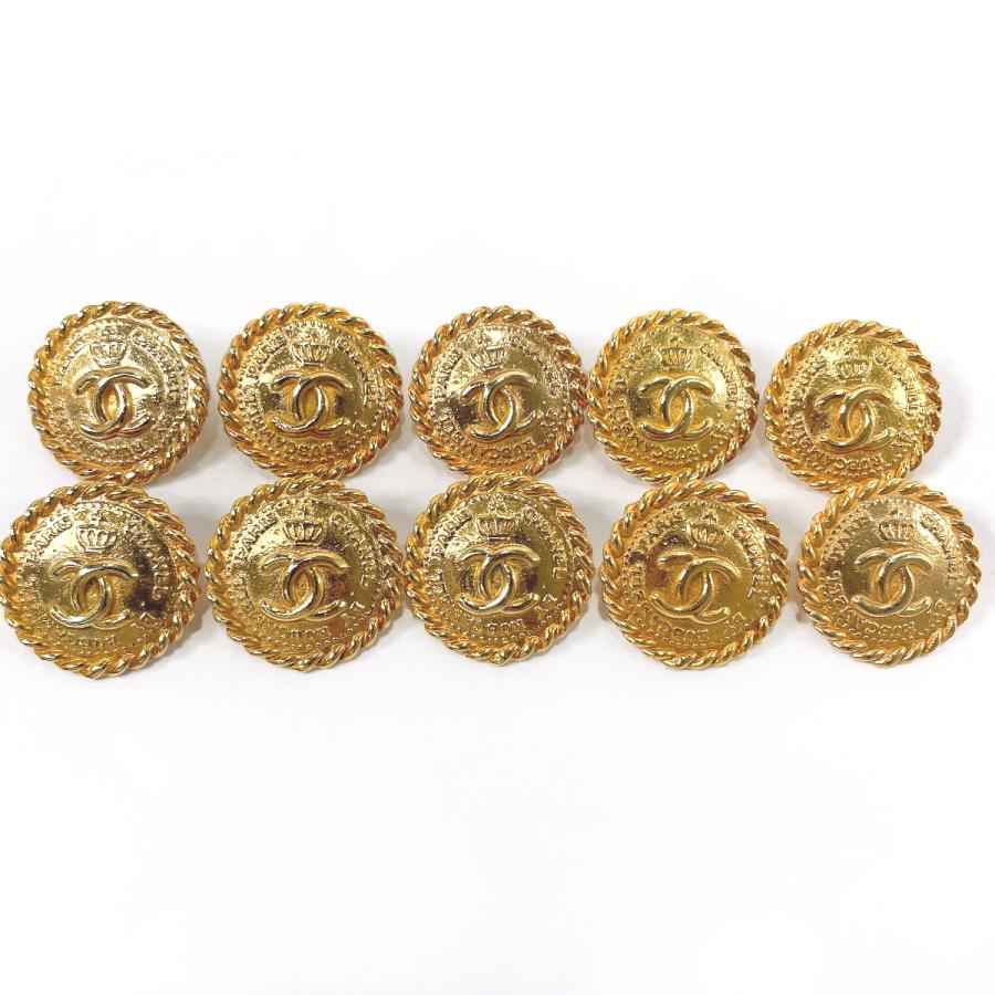 CHANEL（シャネル） ボタン 10個セット ココマーク メタル ゴールド