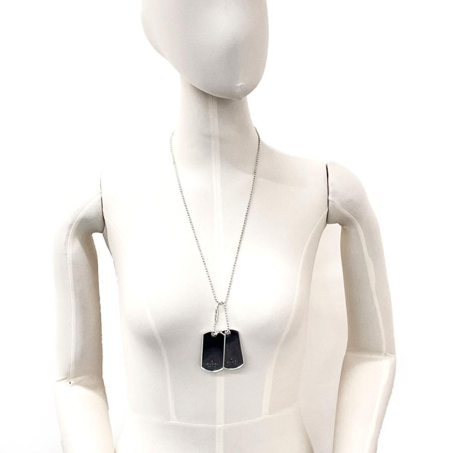 GUCCI（グッチ） ネックレス ドッグタグ ダブルプレート ボール