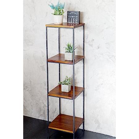 オープンシェルフ 木製 おしゃれ オープンラック ディスプレイ レトロ