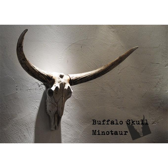 壁飾り 壁掛け オブジェ インテリア スカル バッファロー 水牛 レトロ