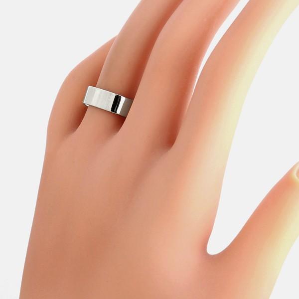 Jewelry i（ジュエリーアイ） 平打ち リング 6mm幅 プラチナ 指輪
