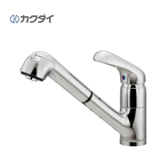 カクダイ（KAKUDAI） シングルレバー引き出し混合栓 118-052 : 住設