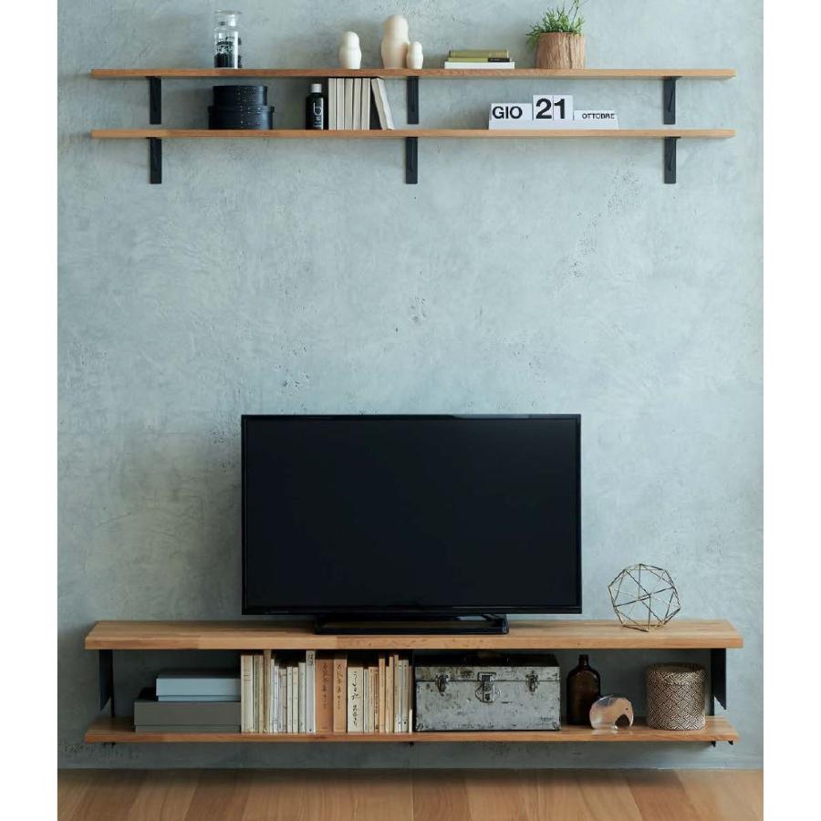 棚柱ブラケット オモイノ 左右セット D450用 ブラック ウッドワン