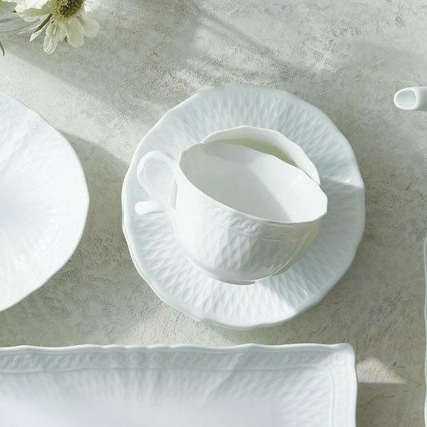 ノリタケ NORITAKE シェール ブラン カップ＆ソーサー 白い食器 ギフト