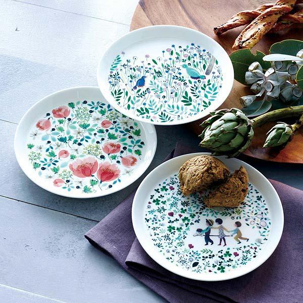 鳴海製陶 アンナエミリア グリーティングシリーズ プレート (Thank you