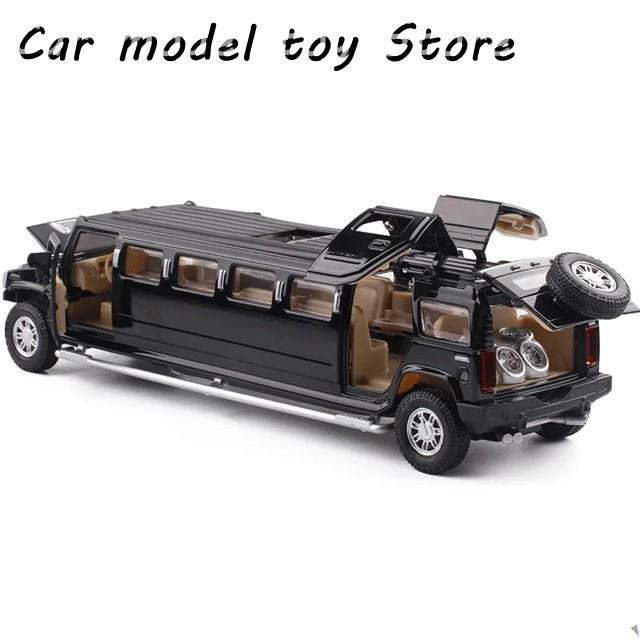 並行輸入品】 ハマー 1:32 合金ハマーH2 リムジン 金属ダイキャスト