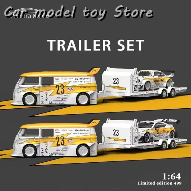 並行輸入品】 オーロラ 1:64 LBWK トレーラーセット T1 RWB 964 GT86