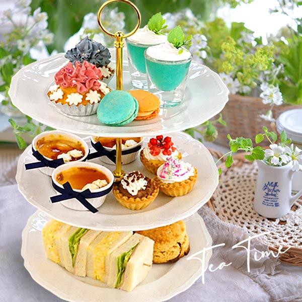 アウトレット品 訳あり ケーキスタンド 3段 ゴールド 金 おしゃれ 23.5