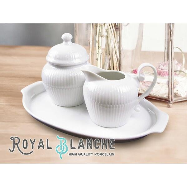 Royal Blanche シュガーポット＆ミルクピッチャー 3点セット 日本製